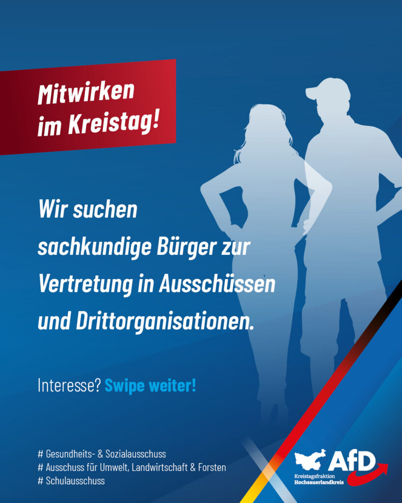 Mitwirken im Kreistag - Wir suchen sachkundige Bürger